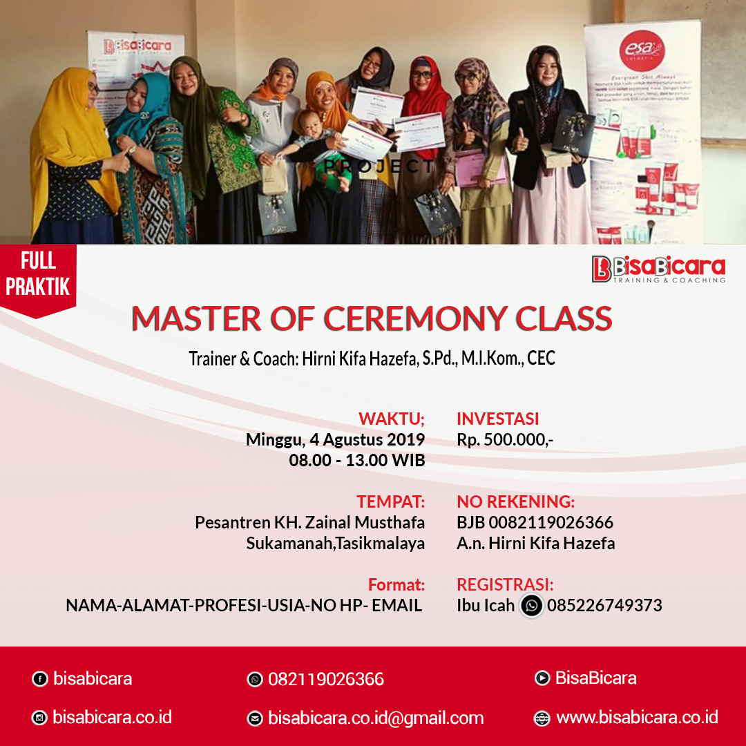 Kelas Master of Ceremony